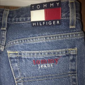 OFFERS! Tommy Hilfiger Vintage Jeans Embroidery Flag Logo